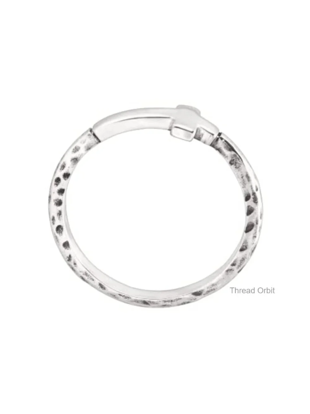 Sterling Silver Cross Textured Band Ring Elegant Stackable Jewelry